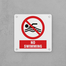 No Swimming Sign