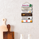 Kitchen Rules wooden wall hanging