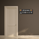 Shri Ram Prasanna Wooden Wall Name Plate