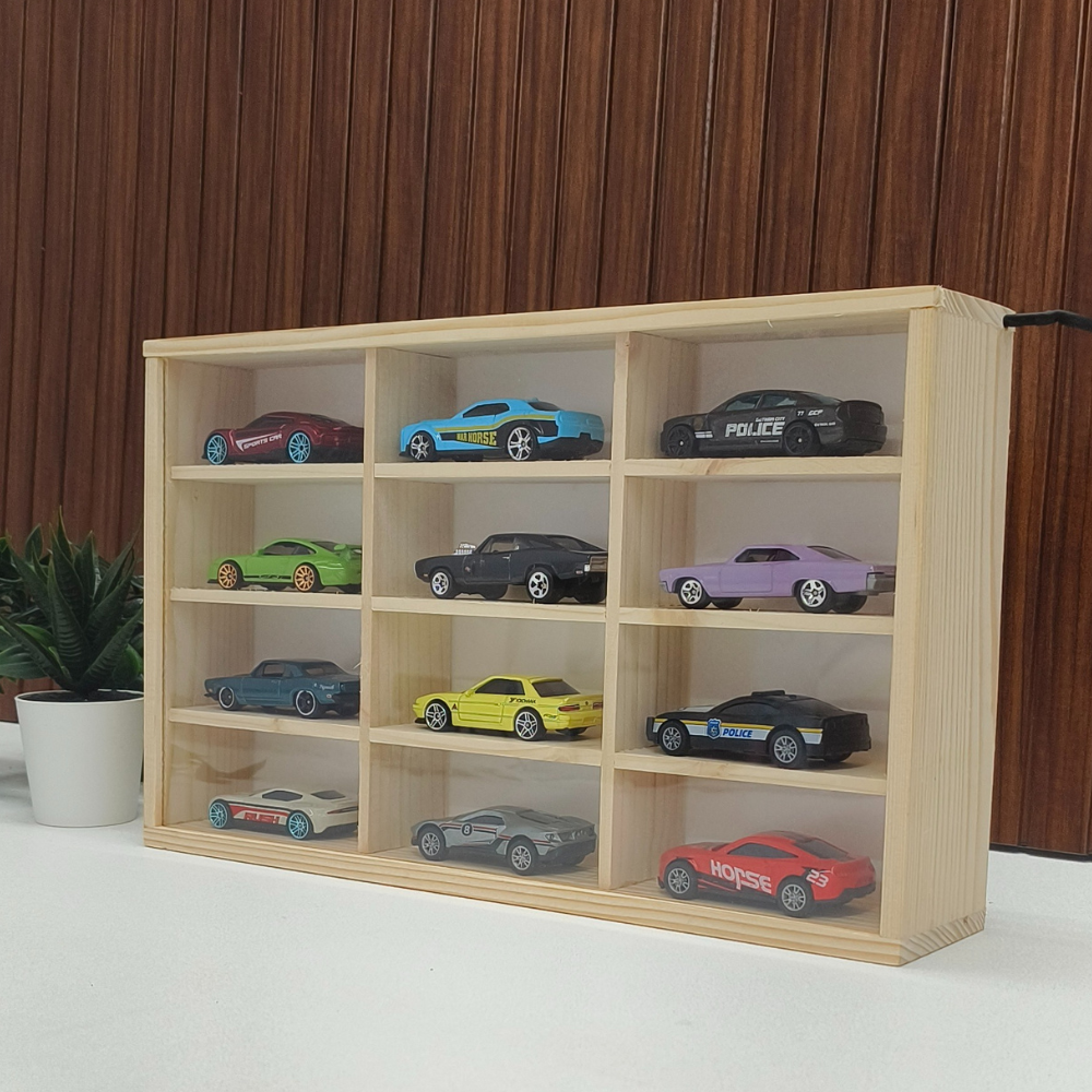 🔥Exclusive Drop Wooden LED Hot Wheels Organizer Don't Miss Out