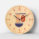 Ramen Time Birch Clock