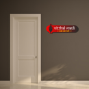 Vitthal Mauli Wooden Wall Name Plate