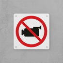 No Video Recording Sign