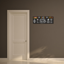 Kamdhenu Sacred Symbols Wooden Wall Name Plate