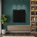 Black Wooden Organizer with 60 Slots for Diecast Car Collection