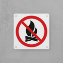 No Open Flames Sign