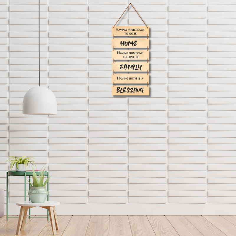 Home, Family & Blessings Wall Hanging