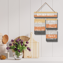 "Kitchen Rules" Wall Hanging - ICraft asia
