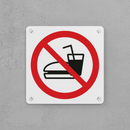 No Outside Food or Drink Sign