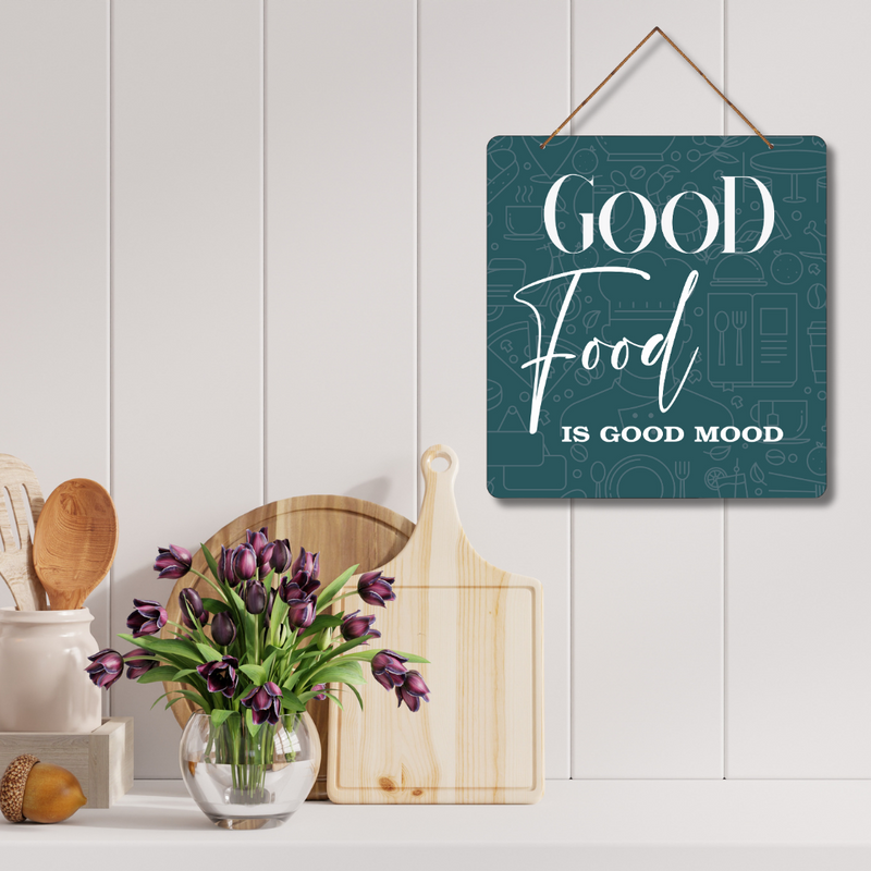 "Good Food is Good Mood" Wall Hanging