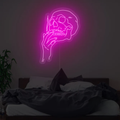 Smoking Skull Neon Sign