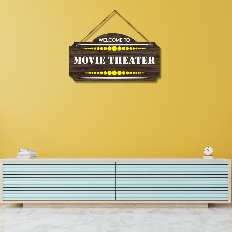 Welcome to Movie Theater Wall Hanging