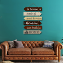 "A house is made of wood and stone, but only love can build a home wall hanging. - ICraft asia