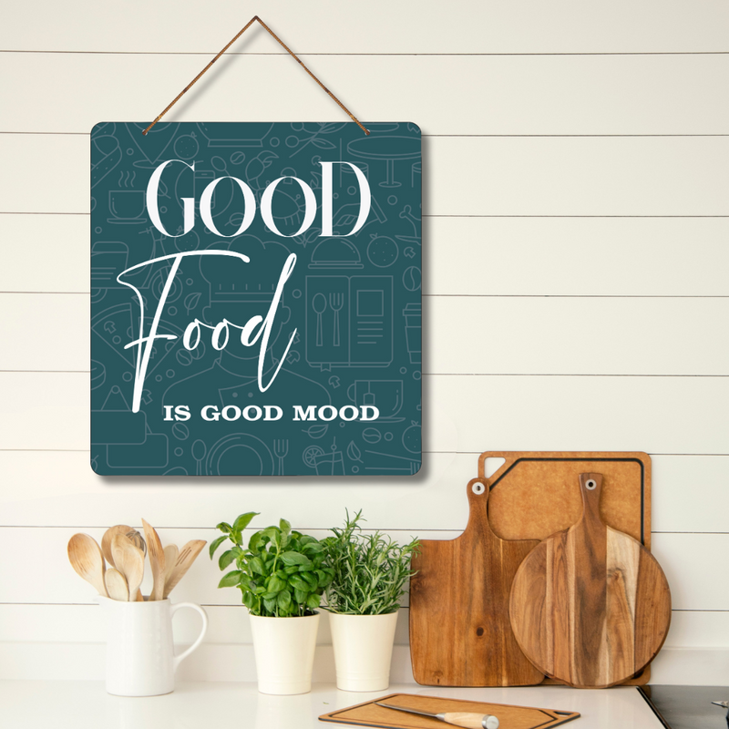 "Good Food is Good Mood" Wall Hanging