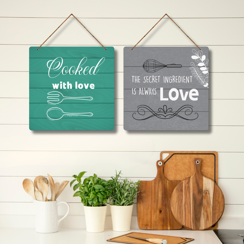 "Cooked with Love" Wall Hanging