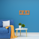 Triple Buddha Wooden Key Holder