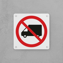 No Heavy Vehicles Sign