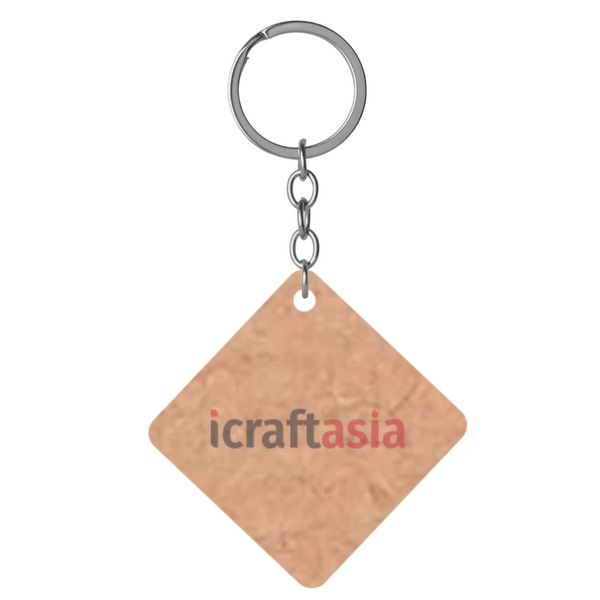 Diamond Shape MDF Keychain Cutout