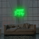 Happy Birthday Neon Sign