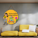 "My House My Rules, My Ghamla My Phools!" Wall Hanging - ICraft asia