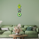 "Wooden Green Butterfly Evil Eye"  Wall Hanging - ICraft asia