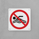 No Swimming Sign