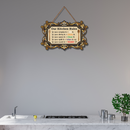 Elegant Kitchen Rules Wall Hanging