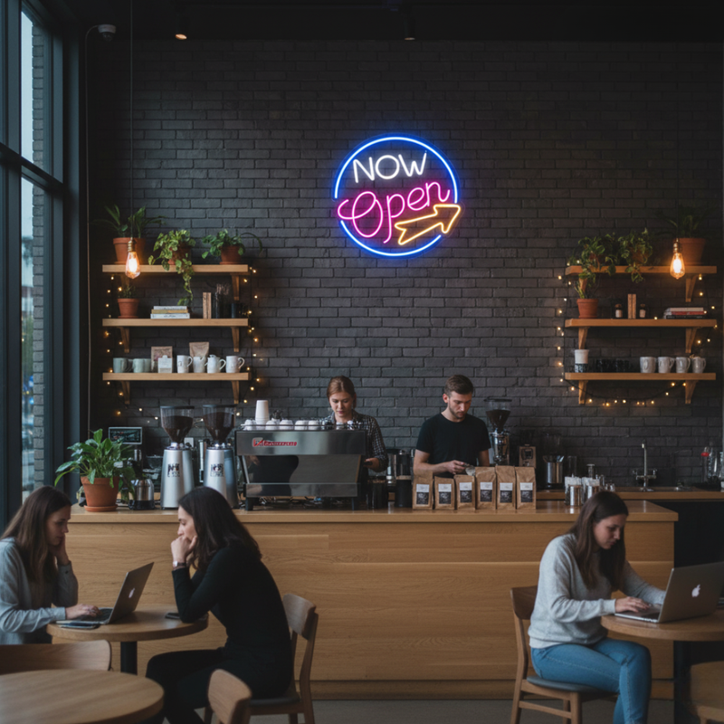 Now Open Neon Light Sign