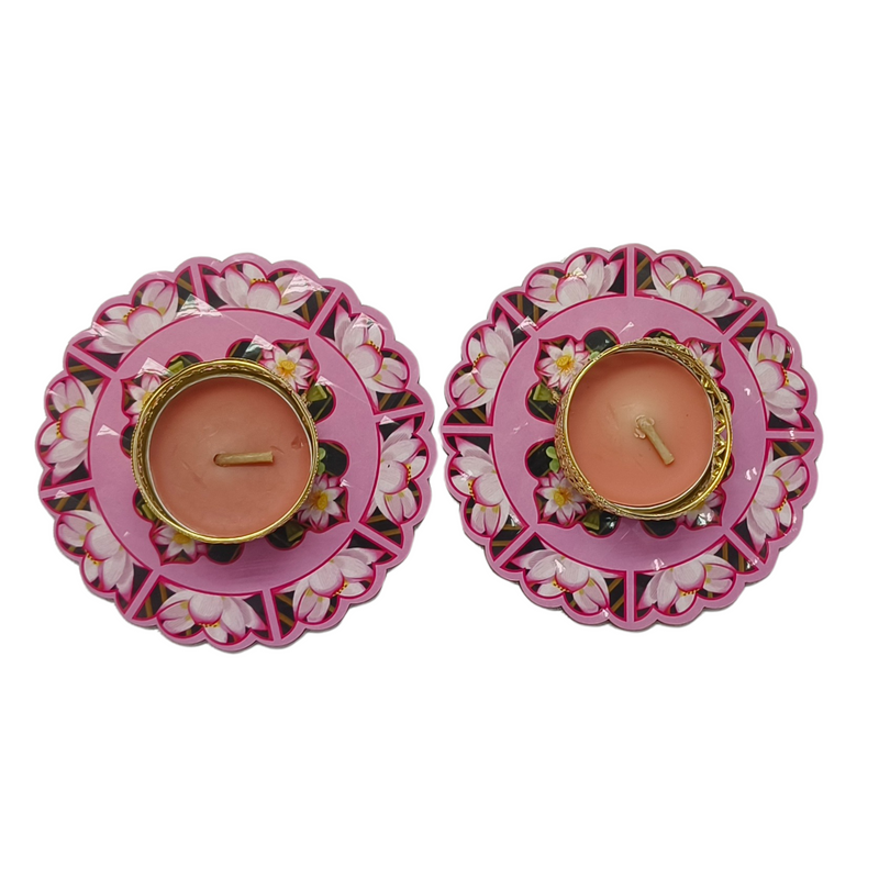 3D Lotus Design Candle Stand with Tealight