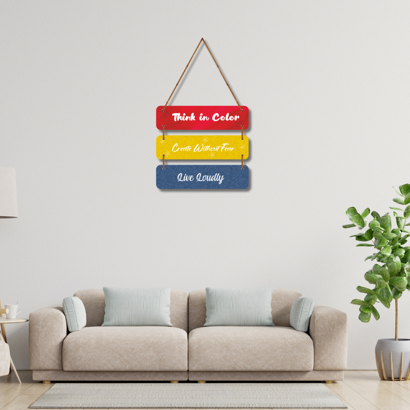 Bold & Colorful Motivation Wall Hanging
