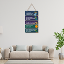 Wisdom from the Gita Shri Krishna Wooden Wall Hanging