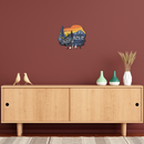 Motorcycle Adventure Wooden Key Holder