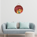 Ek Dum Kadak – Funky Biscuit- Round Wall Hanging - ICraft asia