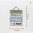 Believe in Yourself, Work Hard, Be Kind Wall Hanging - ICraft asia
