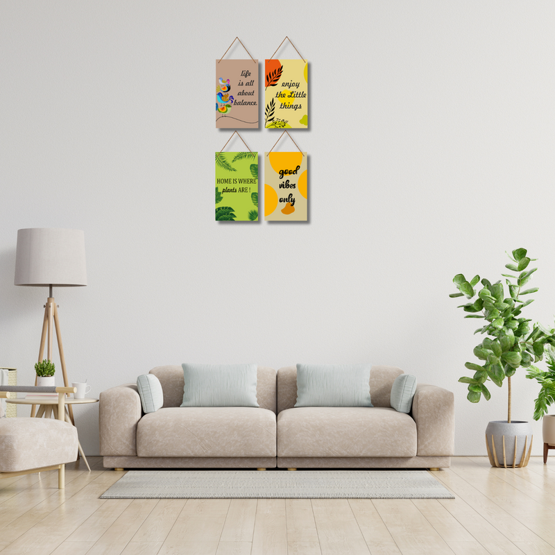"Nature-Inspired Positivity"  Wall Hanging