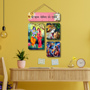 "Krishna Wooden Wall Hanging" - ICraft asia