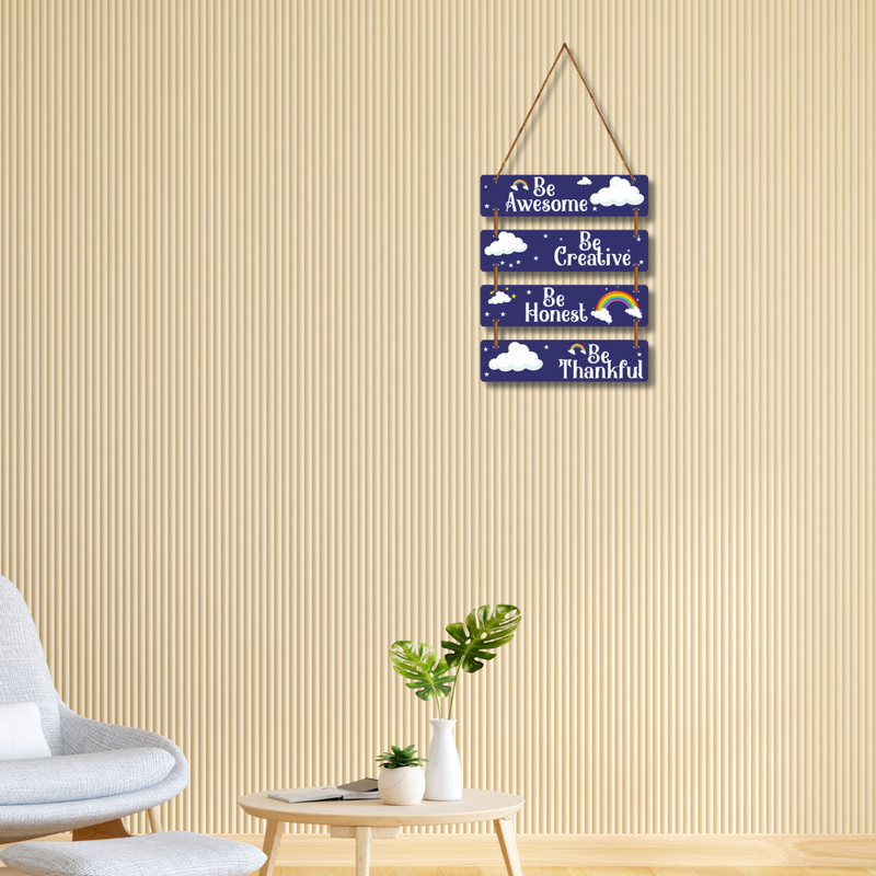 Motivational Quotes Wooden Wall Hanging