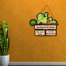 Sunday Ke Do Kaam Wooden Wall Hanging
