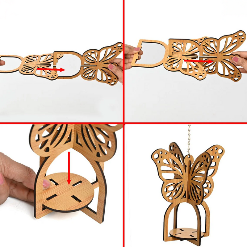 Hanging Butterfly Diya Holder