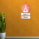 Calm Se Kaam Wooden Wall Hanging