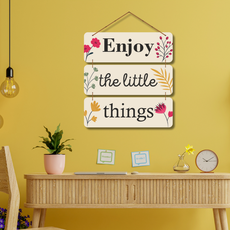 "Enjoy the Little Things" Wall Hanging