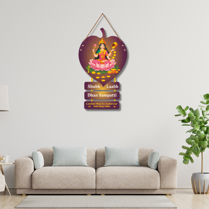 Lakshmi Mata Wooden Wall Hanging