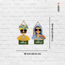 Padharo Sa Couple Wall Hanging - ICraft asia