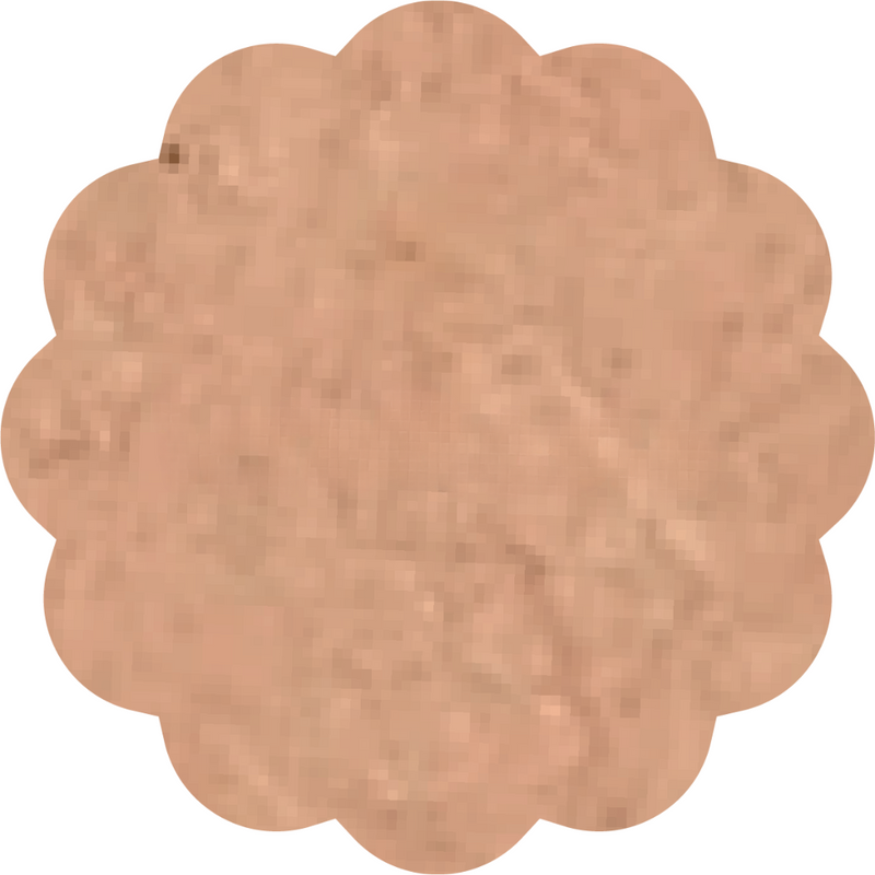 Scalloped Circle MDF Cutout