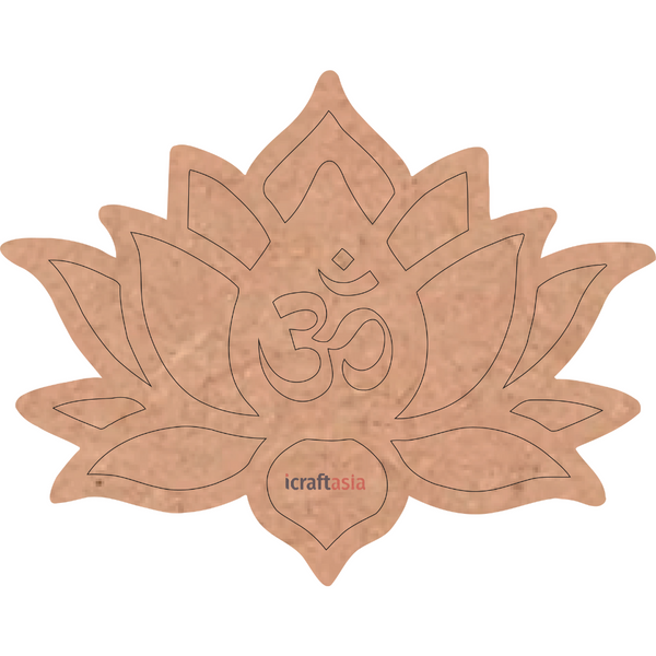 Om Lotus MDF Cutout