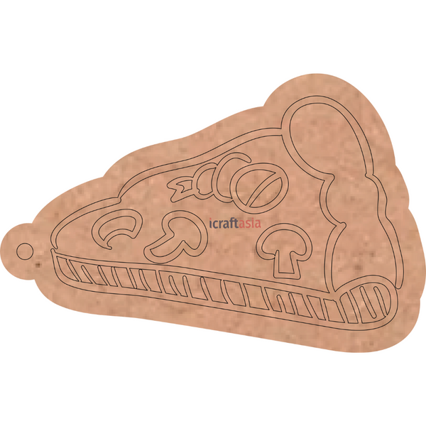 Pizza Slice MDF Cutout