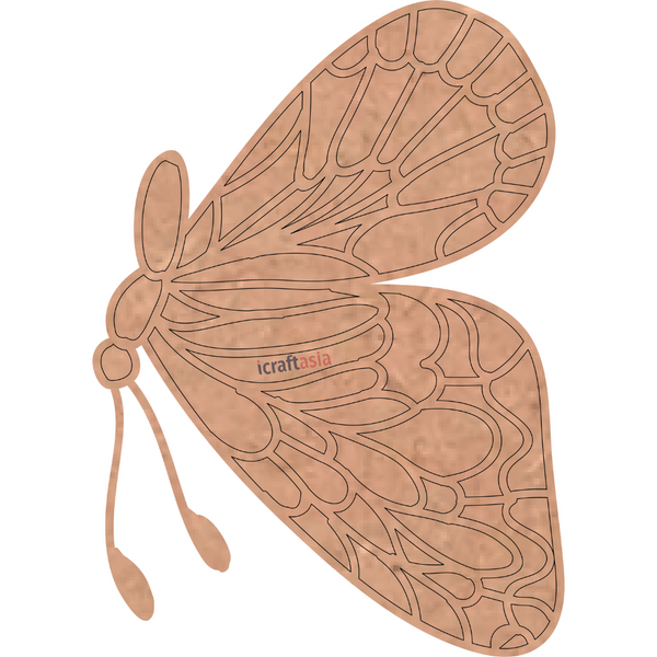 Intricate Butterfly MDF Cutout