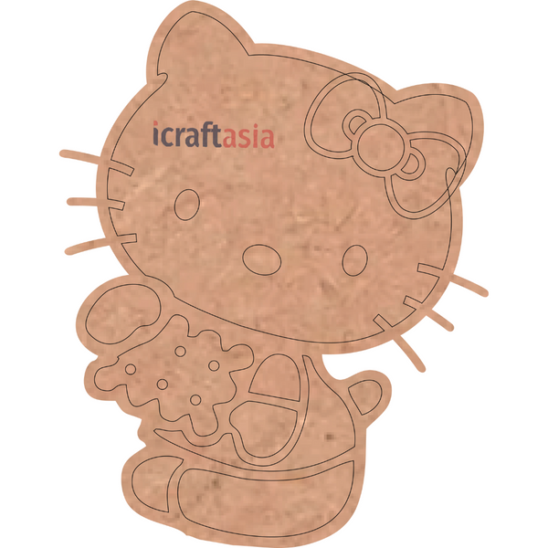 Cookie Kitty MDF Cutout