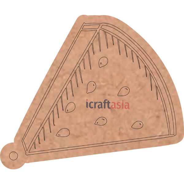 Watermelon Slice MDF Cutout
