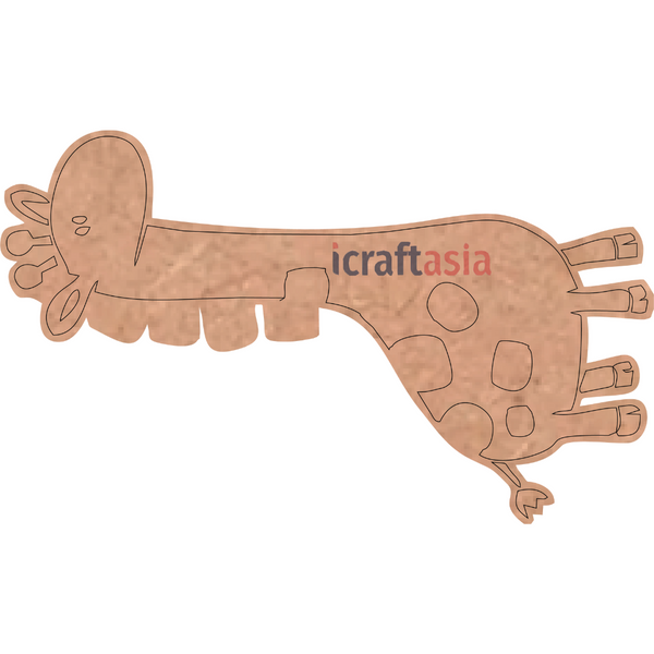 Goofy Giraffe MDF Cutout